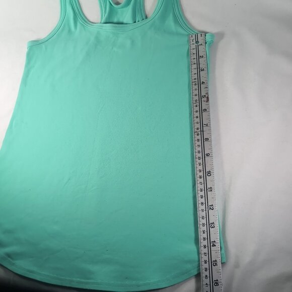 Lululemon Cool Racerback Tank Top 6 Toothpaste Mint Green Blue Teal Women Active - Picture 9 of 12